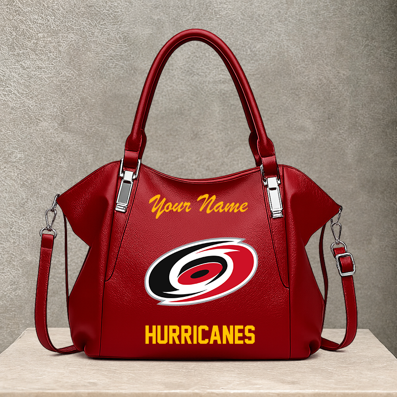 LIMITED EDITION - NEW CUSTOMIZED NHL07 CLH CAROLINA HURRICANES SHOULDER HANDBAG