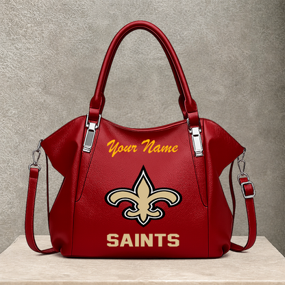 LIMITED EDITION - NEW CUSTOMIZED NFL24 NOS NEW ORLEANS SAINTS SHOULDER HANDBAG