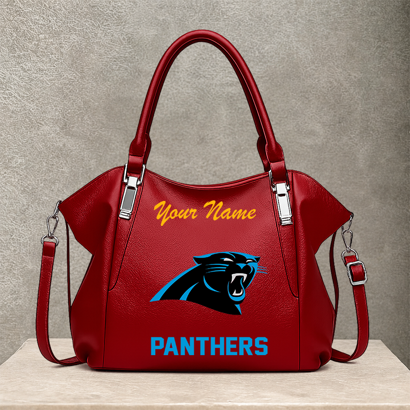 LIMITED EDITION - NEW CUSTOMIZED NFL23 CLP CAROLINA PANTHERS SHOULDER HANDBAG