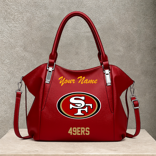 LIMITED EDITION - NEW CUSTOMIZED NFL11 SF49 SAN FRANCISCO 49ERS SHOULDER HANDBAG