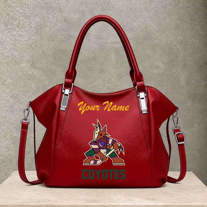 LIMITED EDITION - NEW CUSTOMIZED NHL30 AZC ARIZONA COYOTES SHOULDER HANDBAG