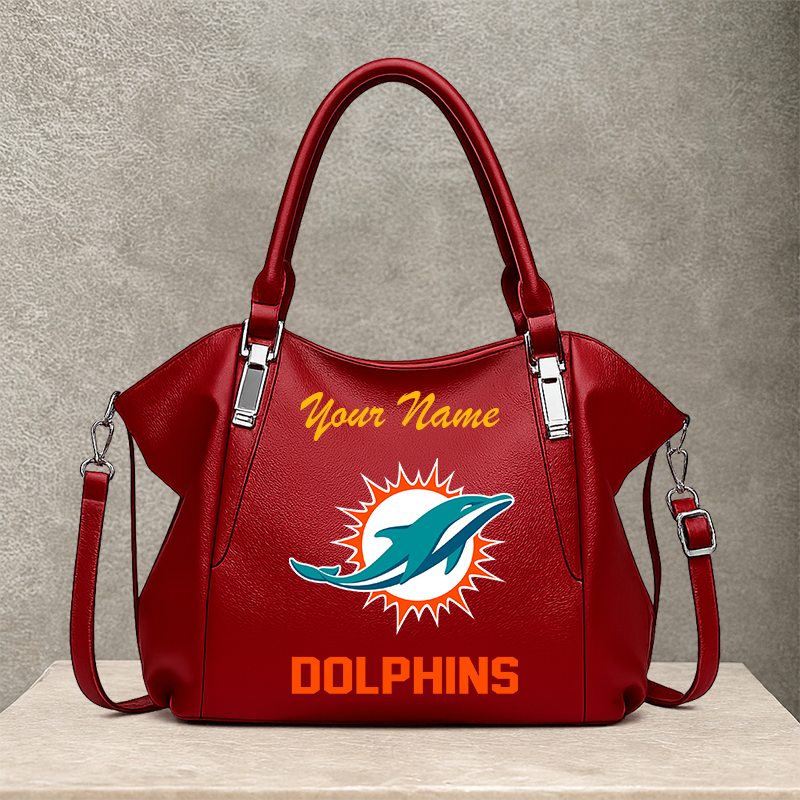 LIMITED EDITION - NEW CUSTOMIZED NFL19 MDP MIAMI DOLPHINS SHOULDER HANDBAG