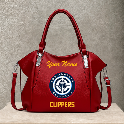 LIMITED EDITION - NEW CUSTOMIZED NBA10 LCL LOS ANGELES CLIPPERS SHOULDER HANDBAG