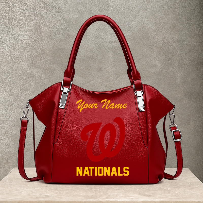LIMITED EDITION - NEW CUSTOMIZED MLB28 WNS WASHINGTON NATIONALS SHOULDER HANDBAG