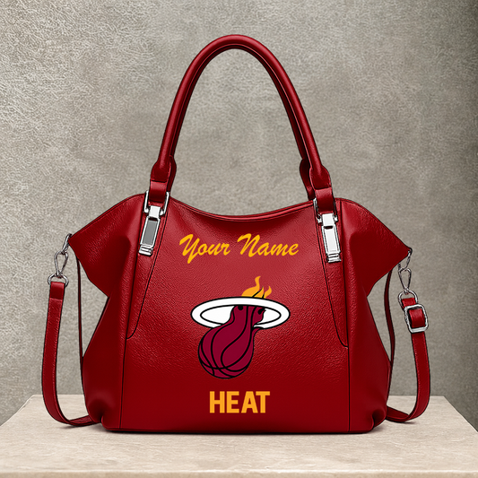 LIMITED EDITION - NEW CUSTOMIZED NBA20 MHE MIAMI HEAT SHOULDER HANDBAG