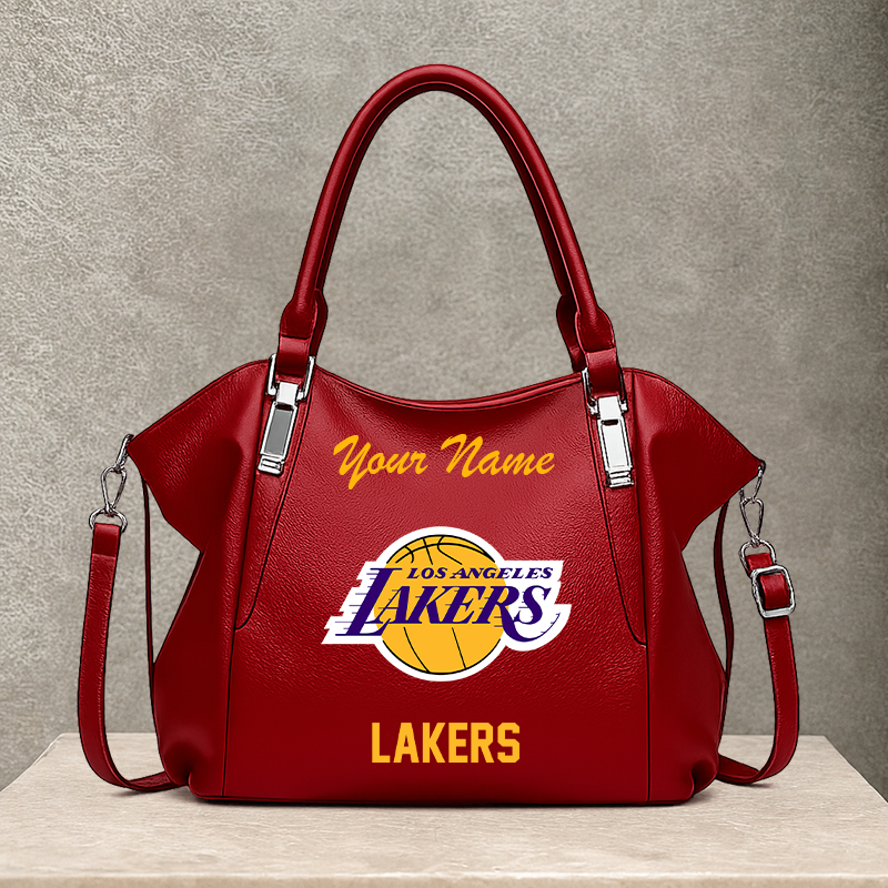 LIMITED EDITION - NEW CUSTOMIZED NBA09 LLA LOS ANGELES LAKERS SHOULDER HANDBAG