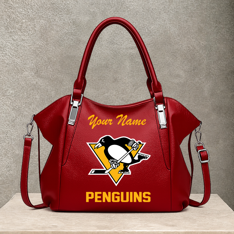 LIMITED EDITION - NEW CUSTOMIZED NHL26 PBP PITTSBURGH PENGUINS SHOULDER HANDBAG