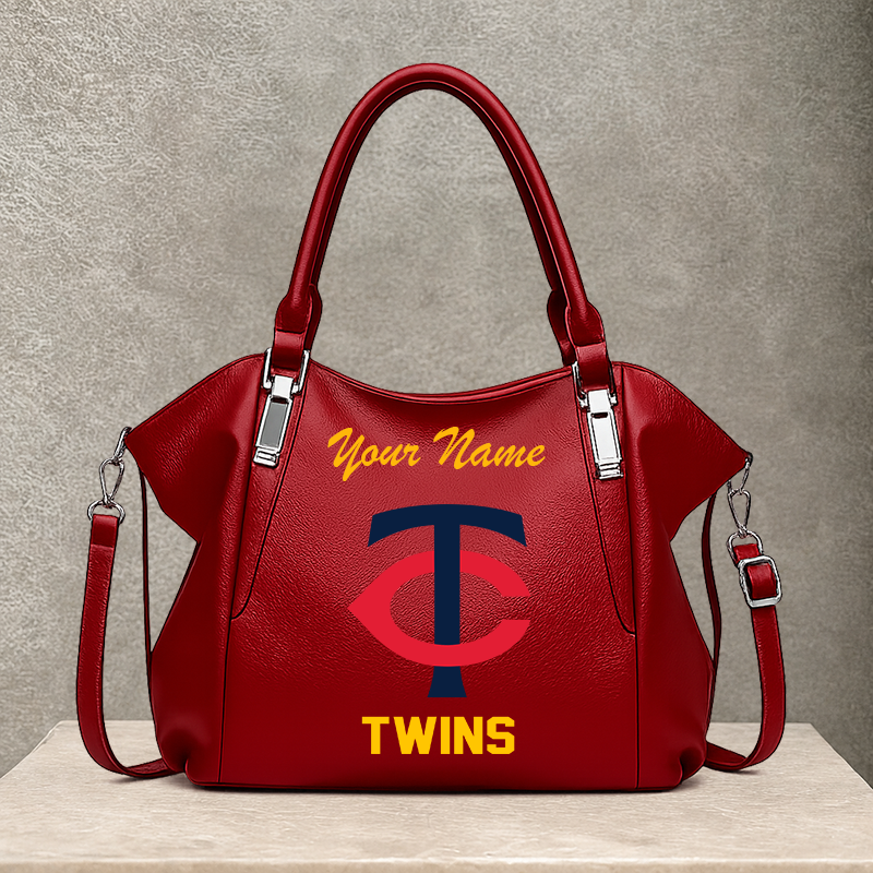 LIMITED EDITION - NEW CUSTOMIZED MLB22 MTS MINNESOTA TWINS SHOULDER HANDBAG