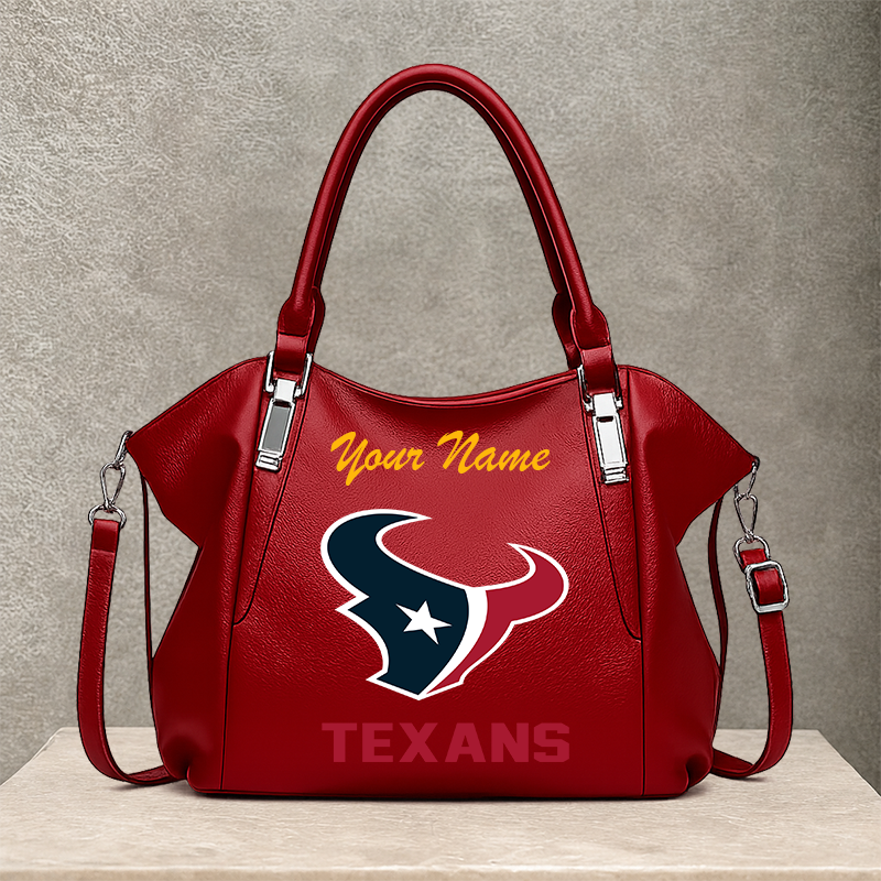 LIMITED EDITION - NEW CUSTOMIZED NFL15 HTT HOUSTON TEXANS SHOULDER HANDBAG