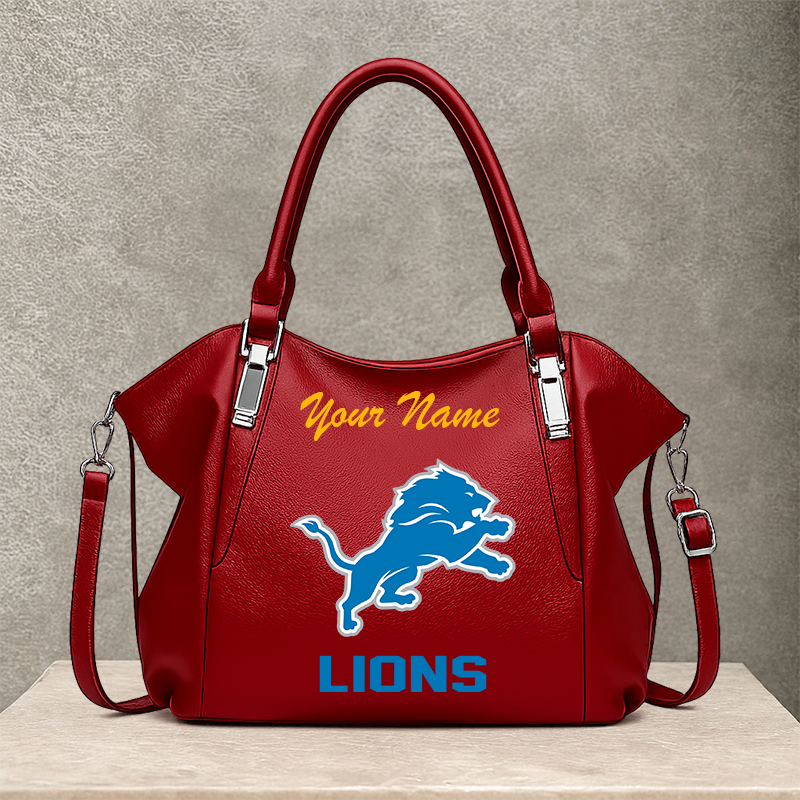 LIMITED EDITION - NEW CUSTOMIZED NFL04 DTL DETROIT LIONS SHOULDER HANDBAG