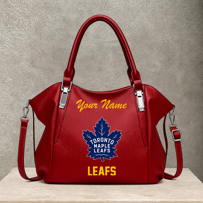 LIMITED EDITION - NEW CUSTOMIZED NHL23 TML TORONTO MAPLE LEAFS SHOULDER HANDBAG