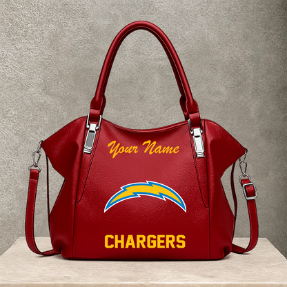 LIMITED EDITION - NEW CUSTOMIZED NFL09 LAC LOS ANGELES CHARGERS SHOULDER HANDBAG