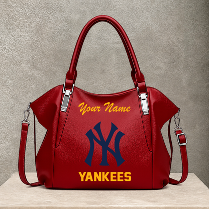LIMITED EDITION - NEW CUSTOMIZED MLB01 NYY NEW YORK YANKEES SHOULDER HANDBAG