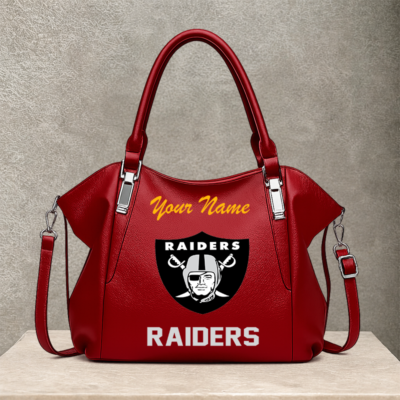 LIMITED EDITION - NEW CUSTOMIZED NFL07 LVR LAS VEGAS RAIDERS SHOULDER HANDBAG