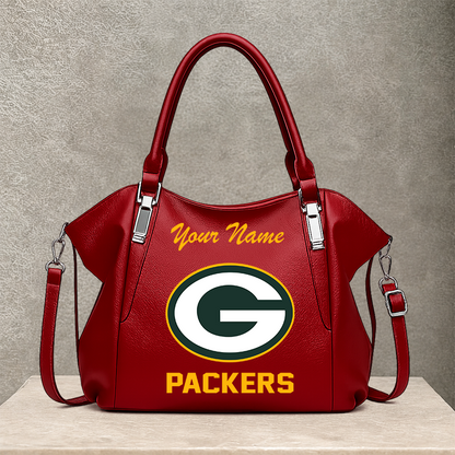 LIMITED EDITION - NEW CUSTOMIZED NFL08 GBP GREEN BAY PACKERS SHOULDER HANDBAG