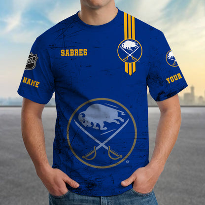 LIMITED EDITION - NEW CUSTOMIZED NHL28 BFS BUFFALO SABRES T-SHIRT FOR FANS