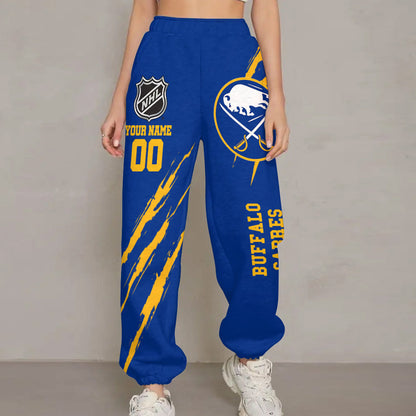 LIMITED EDITION - NEW CUSTOMIZED NHL28 BFS BUFFALO SABRES UNISEX LONG PANTS