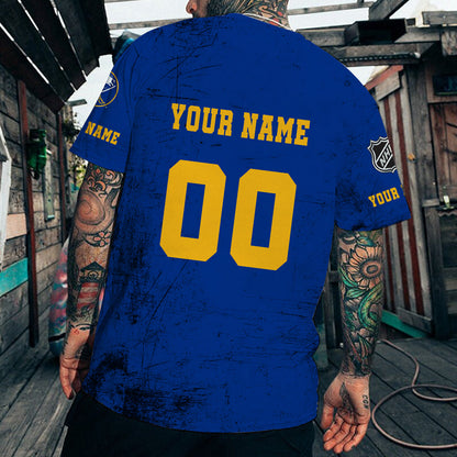 LIMITED EDITION - NEW CUSTOMIZED NHL28 BFS BUFFALO SABRES T-SHIRT FOR FANS