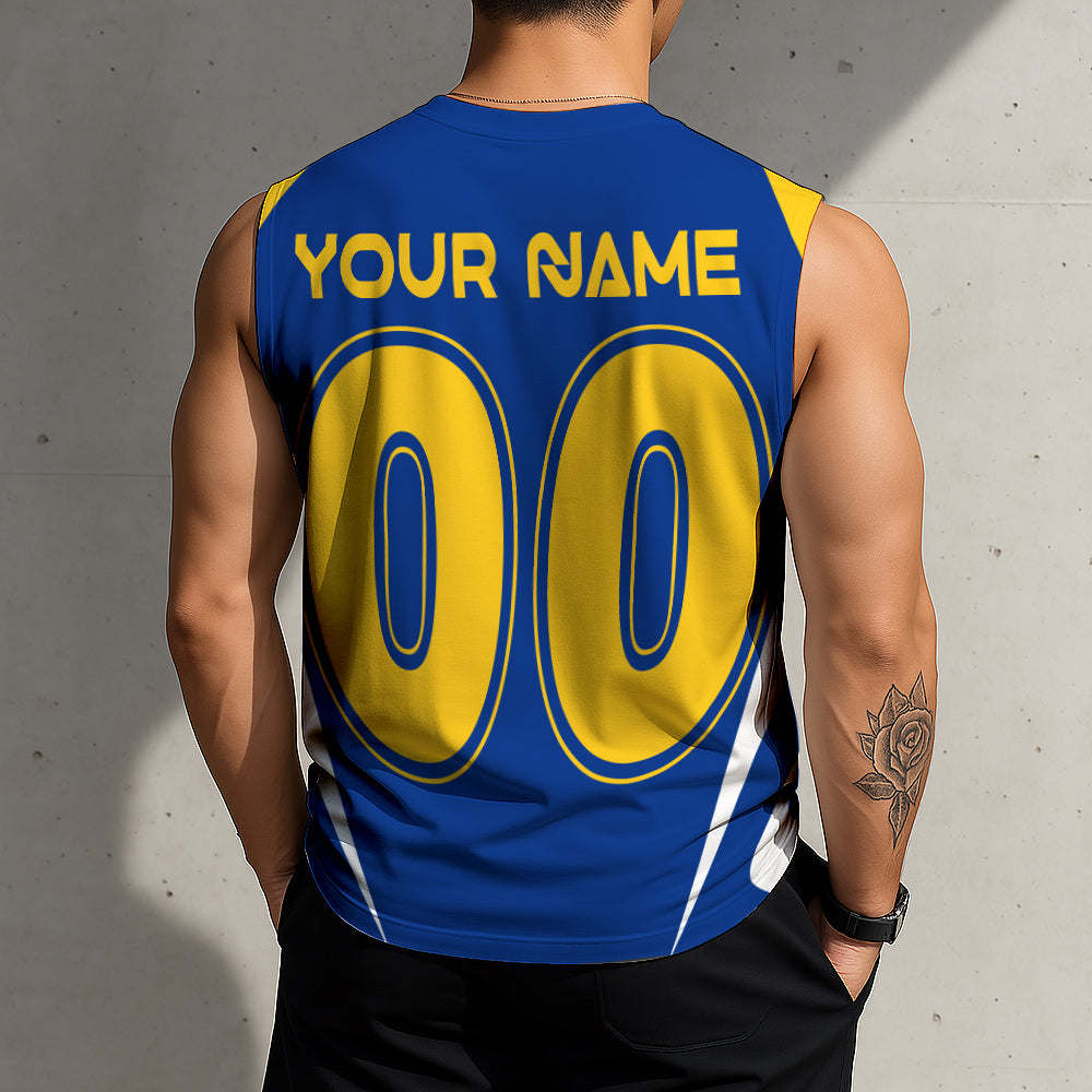 LIMITED EDITION - NEW CUSTOMIZED NHL28 BFS BUFFALO SABRES TANK TOP & GYM SHIRT