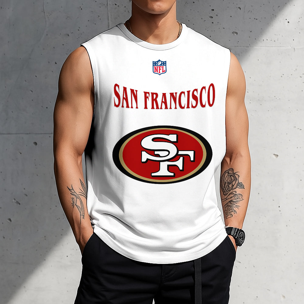 LIMITED EDITION - NEW CUSTOMIZED NFL11 SF49 SAN FRANCISCO 49ERS TANKTOP & GYM SHIRT