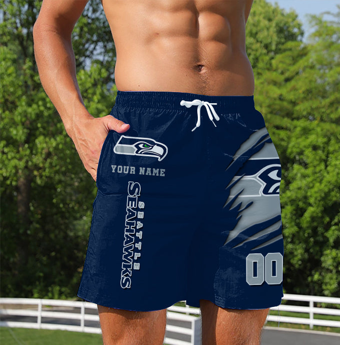 LIMITED EDITION - NEW PREMIUM NFL06 SSH SEATTLE SEAHAWKS SHORT PANTS