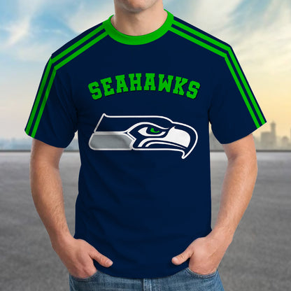 LIMITED EDITION - NEW PREMIUM NFL06 SSH SEATTLE SEAHAWKS UNISEX T-SHIRT