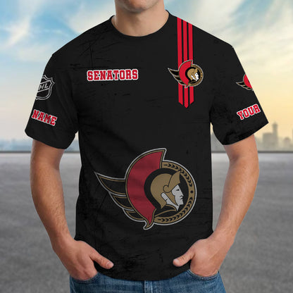 LIMITED EDITION - NEW CUSTOMIZED NHL29 OSN OTTAWA SENATORS T-SHIRT FOR FANS