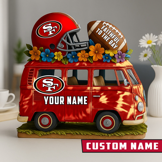 LIMITED EDITION - NEW CUSTOMIZED NFL11 SF49 SAN FRANCISCO 49ERS BUS ACRYLIC BLOCK