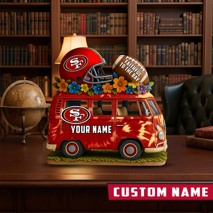 LIMITED EDITION - NEW CUSTOMIZED NFL11 SF49 SAN FRANCISCO 49ERS BUS ACRYLIC BLOCK