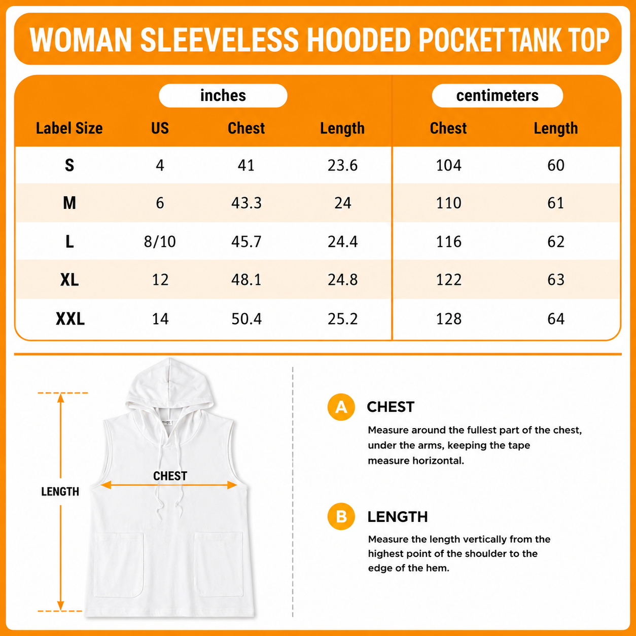 [SPECIAL OFFER] NEW CUSTOMIZED NFL01 KCC KANSAS CITY CHIEFS WOMEN'S SLEEVELESS HOODED POCKET TANK TOP