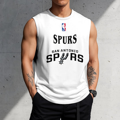 LIMITED EDITION - NEW CUSTOMIZED NBA23 SAS SAN ANTONIO SPURS TANKTOP & GYM SHIRT