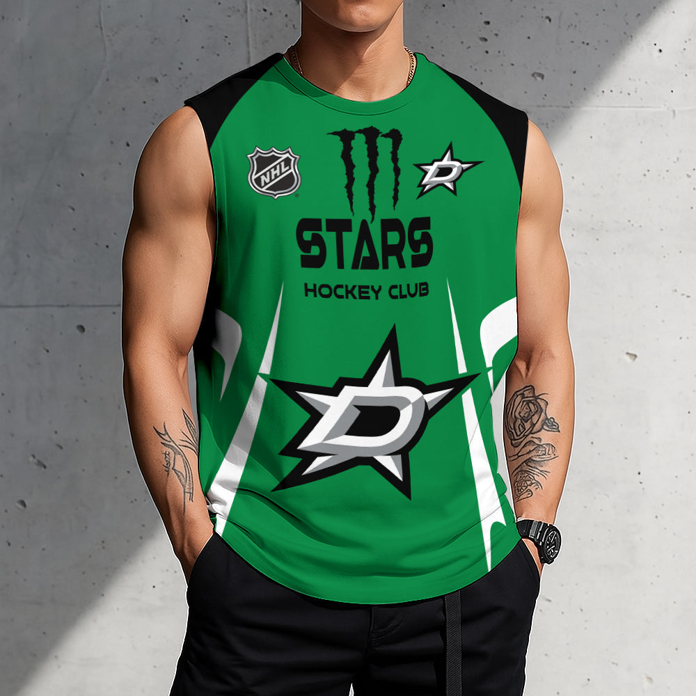 LIMITED EDITION - NEW CUSTOMIZED NHL15 DLS DALLAS STARS TANK TOP & GYM SHIRT