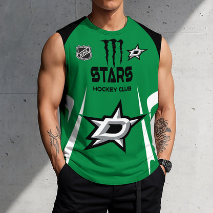 LIMITED EDITION - NEW CUSTOMIZED NHL15 DLS DALLAS STARS TANK TOP & GYM SHIRT