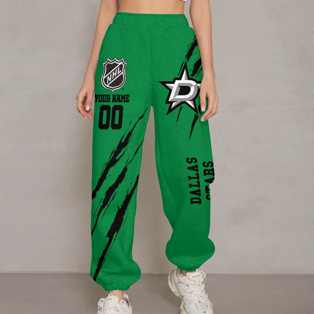 LIMITED EDITION - NEW CUSTOMIZED NHL15 DLS DALLAS STARS UNISEX LONG PANTS