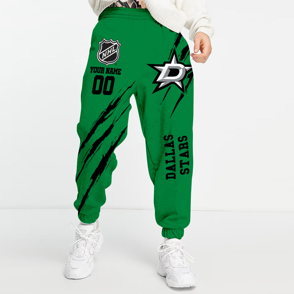 LIMITED EDITION - NEW CUSTOMIZED NHL15 DLS DALLAS STARS UNISEX LONG PANTS