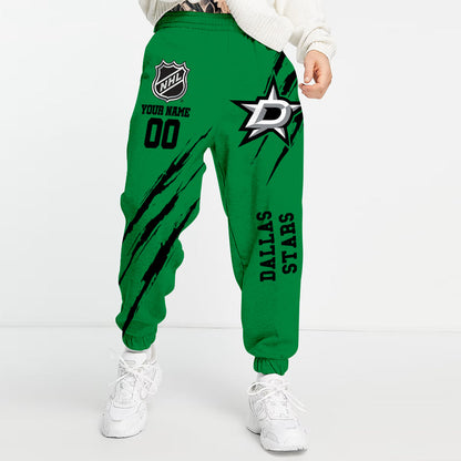 LIMITED EDITION - NEW CUSTOMIZED NHL15 DLS DALLAS STARS UNISEX LONG PANTS