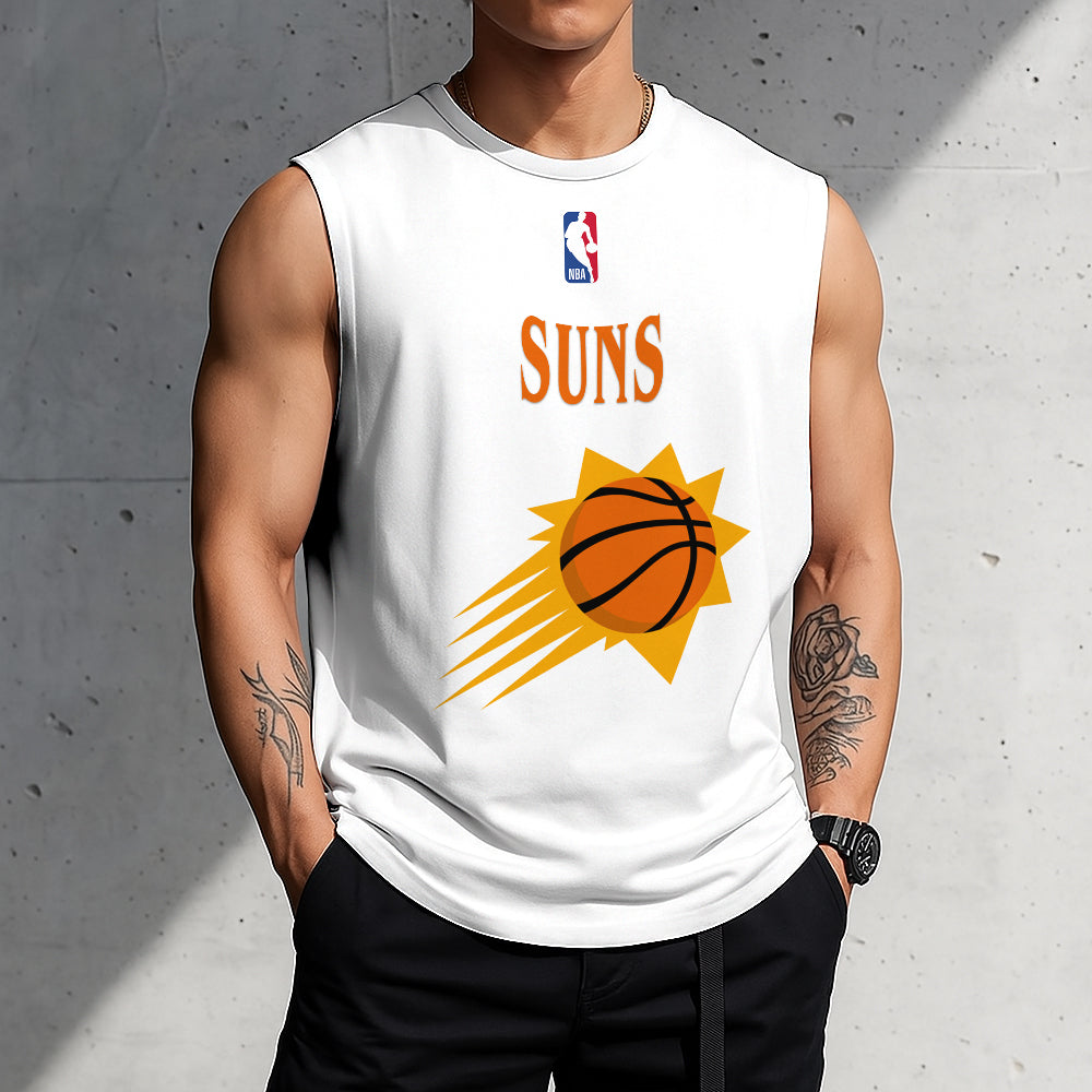 LIMITED EDITION - NEW CUSTOMIZED NBA21 PSU PHOENIX SUNS TANKTOP & GYM SHIRT