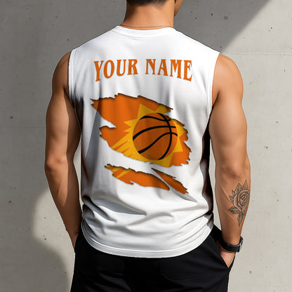 LIMITED EDITION - NEW CUSTOMIZED NBA21 PSU PHOENIX SUNS TANKTOP & GYM SHIRT