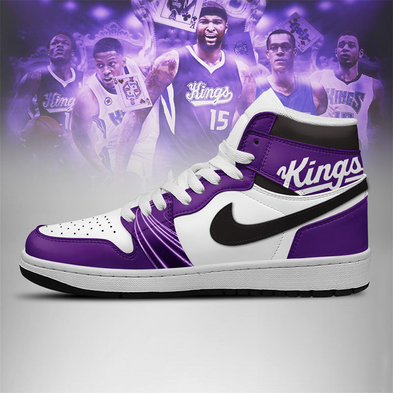 [HOT DEAL] NEW CUSTOMIZED NBA16 SKI SACRAMENTO KINGS AIR JORDAN SNEAKERS