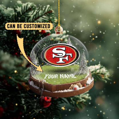 LIMITED EDITION - NEW CUSTOMIZED NFL11 SF49 SAN FRANCISCO 49ERS ACRYLIC ORNAMENT
