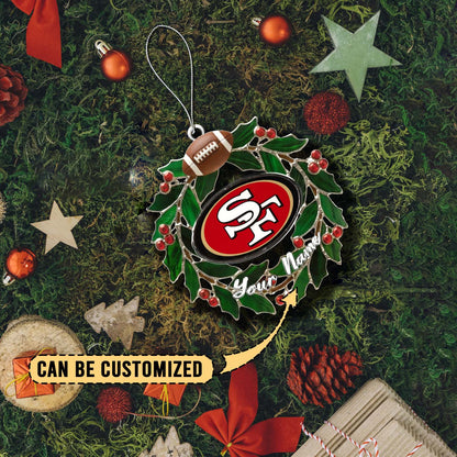 LIMITED EDITION - NEW CUSTOMIZED NFL11 SF49 SAN FRANCISCO 49ERS ACRYLIC ORNAMENT