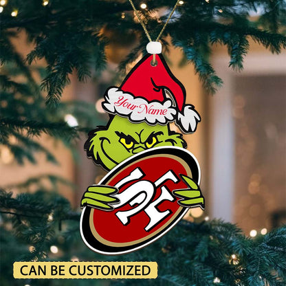LIMITED EDITION - NEW CUSTOMIZED NFL11 SF49 SAN FRANCISCO 49ERS ACRYLIC ORNAMENT