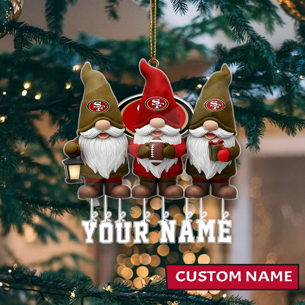 LIMITED EDITION - NEW CUSTOMIZED NFL11 SF49 SAN FRANCISCO 49ERS ORNAMENT
