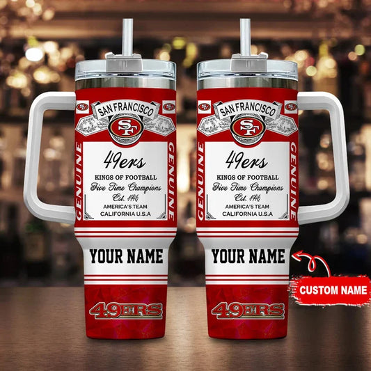 LIMITED EDITION - NEW CUSTOMIZED NFL11 SF49 SAN FRANCISCO 49ERS TUMBLER CUP