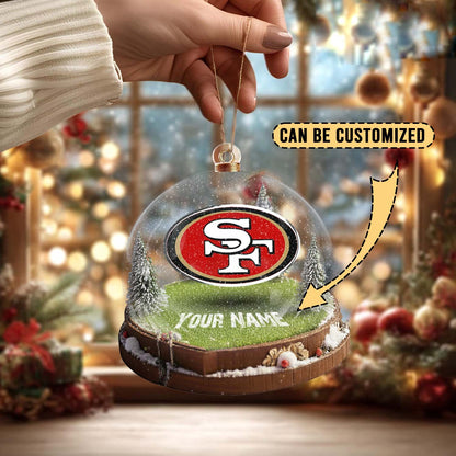 LIMITED EDITION - NEW CUSTOMIZED NFL11 SF49 SAN FRANCISCO 49ERS ACRYLIC ORNAMENT
