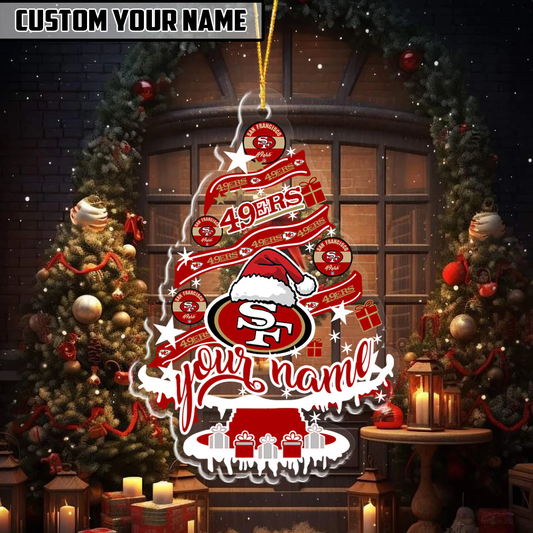 LIMITED EDITION - NEW CUSTOMIZED NFL11 SF49 SAN FRANCISCO 49ERS ORNAMENT