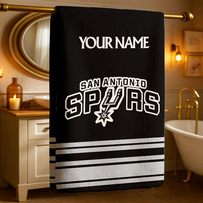 The Spurs NBA Personalized Beach & Bath Towel