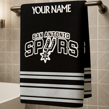 The Spurs NBA Personalized Beach & Bath Towel