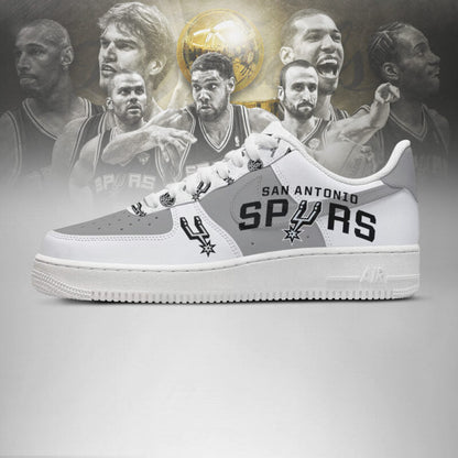 [HOT DEAL] NEW CUSTOMIZED NBA23 SAS SAN ANTONIO SPURS AF1 SHOES