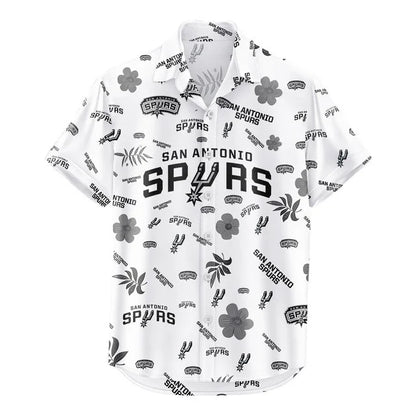 LIMITED EDITION - NEW CUSTOMIZED NBA23 SAS SAN ANTONIO SPURS UNISEX HAWAIIAN SHIRT & SHORTS SET